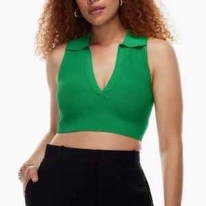 Aritzia Babaton Sculpt Knit Polo Top